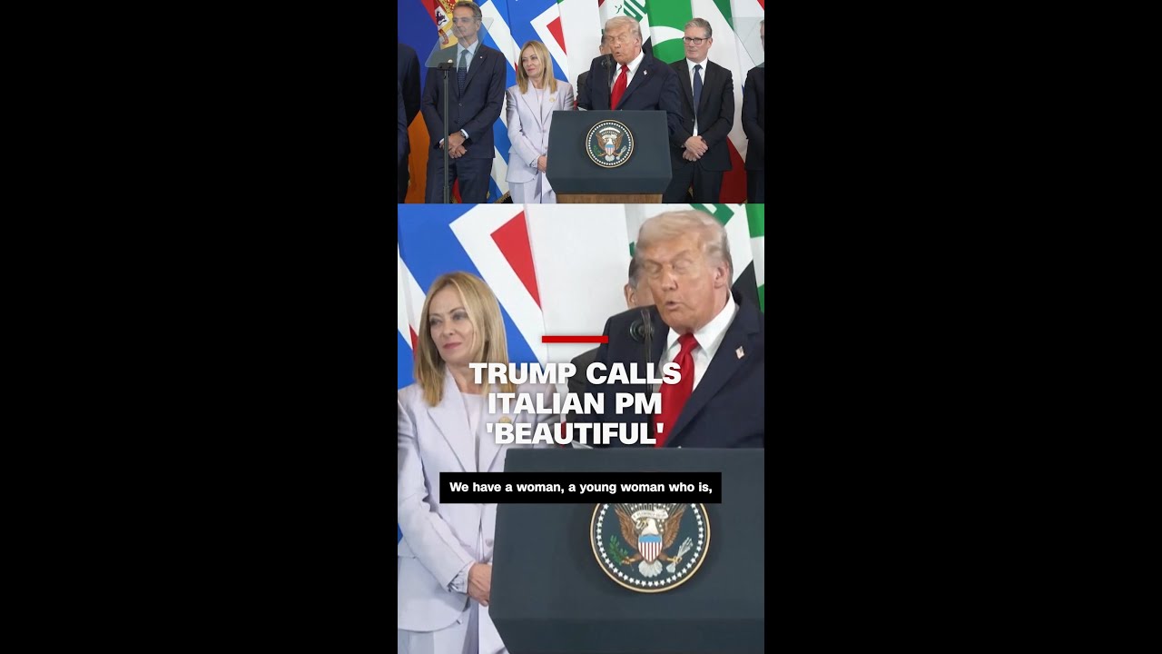 Trump Praises Italian Prime Minister Giorgia Meloni as 'Beautiful' During Gaza Summit 🇮🇹