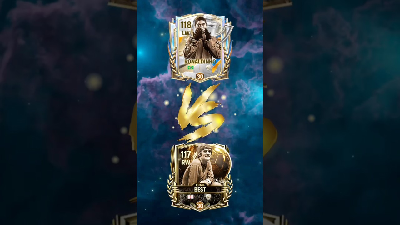 WHO IS BETTER??? Ronaldinho 113 LW 🆚 George Best 112 RW #fcmobile