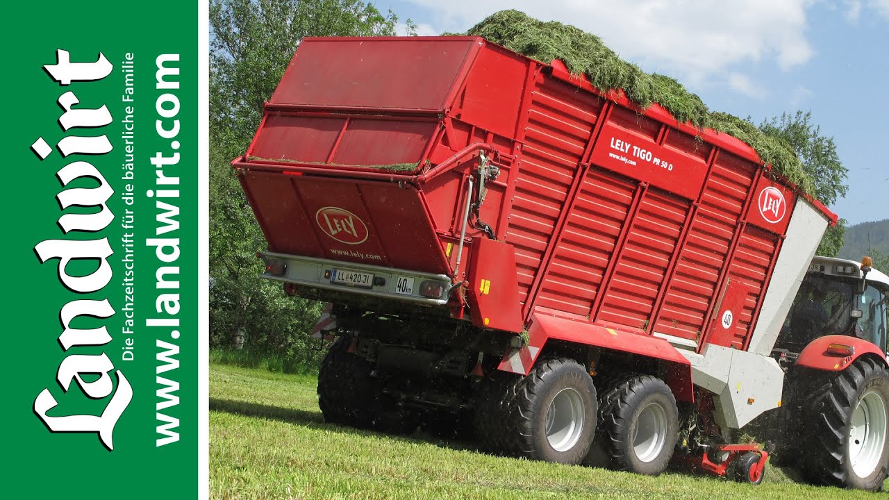 Lely Tigo PR 50 D: Innovativer Ladewagen mit schwenkbarer Stirnwand 🚜