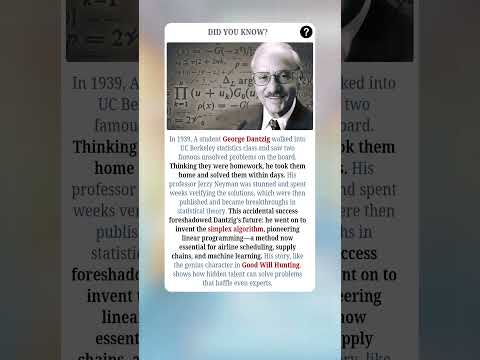 The Student Who Solved Unsolvable Problems