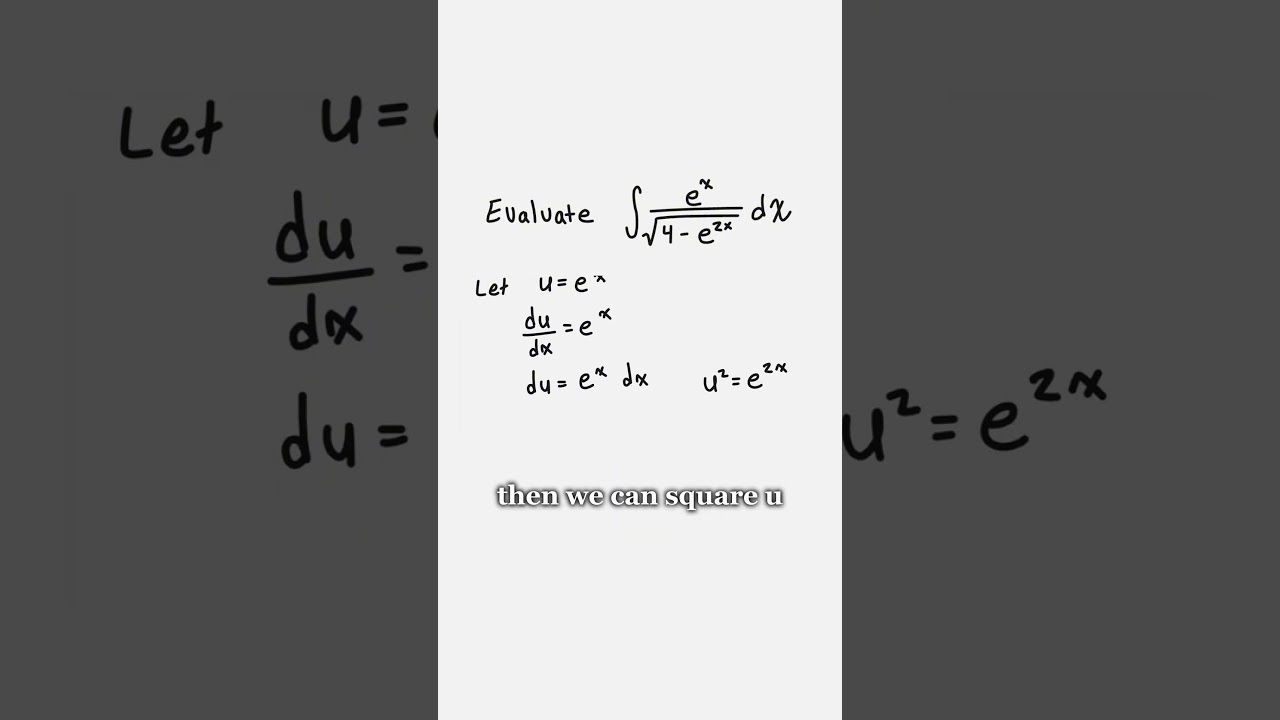 Integrating Using U-Substitution: A Unique Example