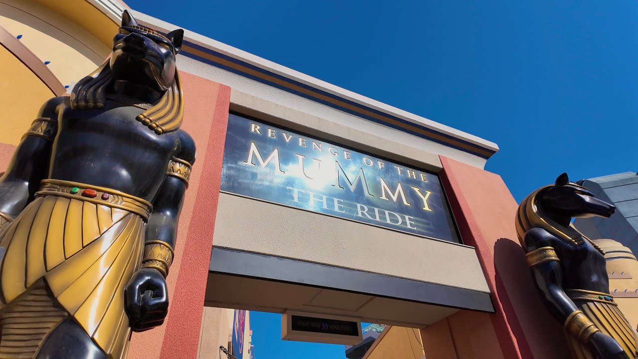 Revenge of the Mummy Ride at Universal Studios 🎢