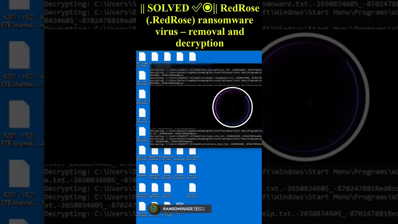 Remove & Decrypt RedRose Ransomware 🔒