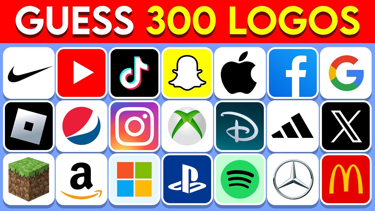 Can You Guess 300 Famous Logos in Just 3 Seconds? 🏆 | Ultimate Logo Quiz 2024