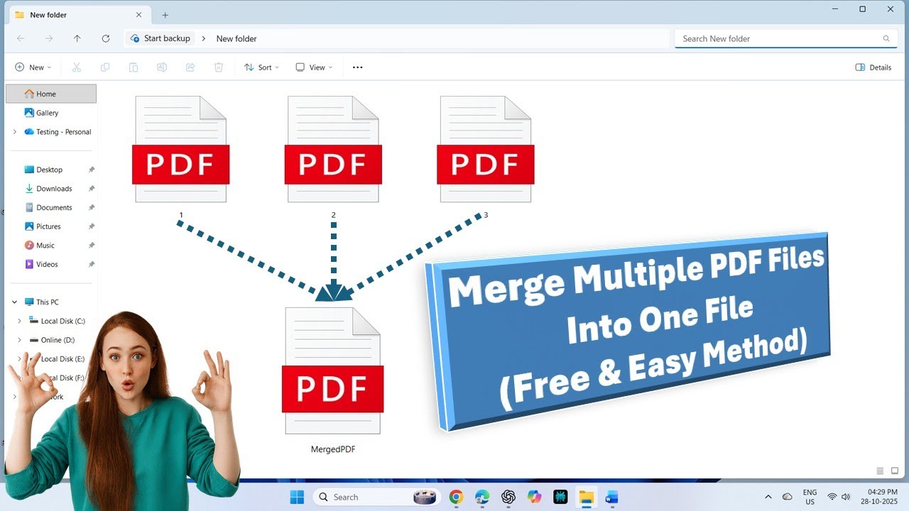 Simple and Free Method to Merge Multiple PDF Files into One