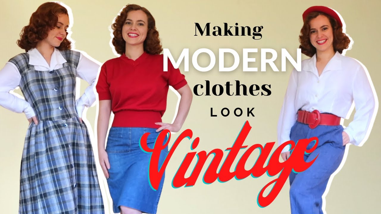 Transform Modern Clothes into Vintage Style ✨