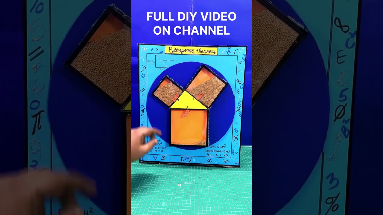 Simple & Fun Pythagoras Theorem Proof 🧮 | Easy Math Model for Class 10