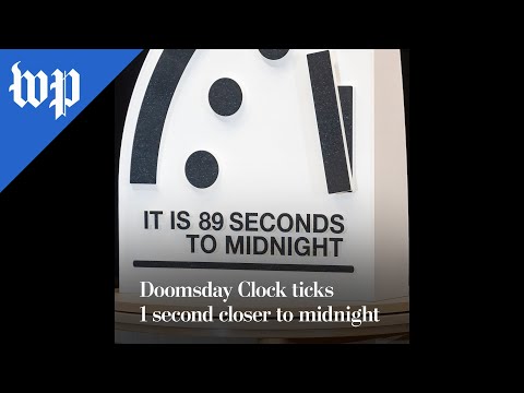 Doomsday Clock ticks 1 second closer to midnight
