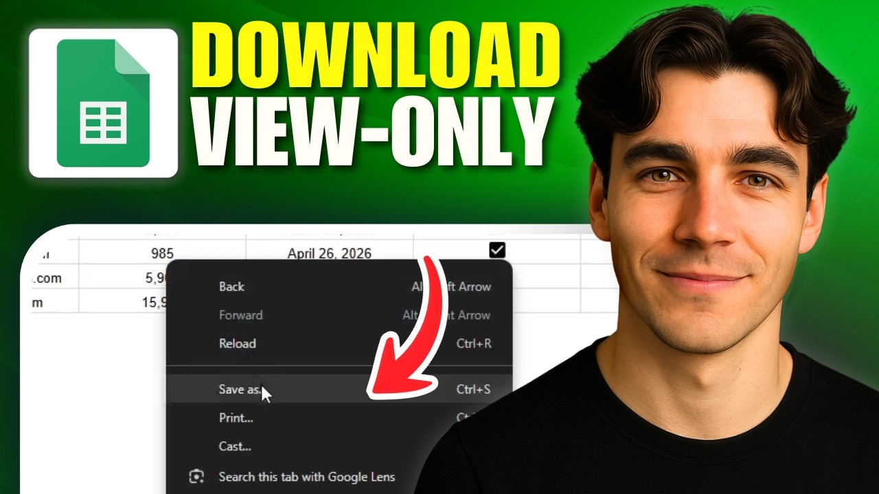 Download or View Only Google Sheets (2026 Guide)