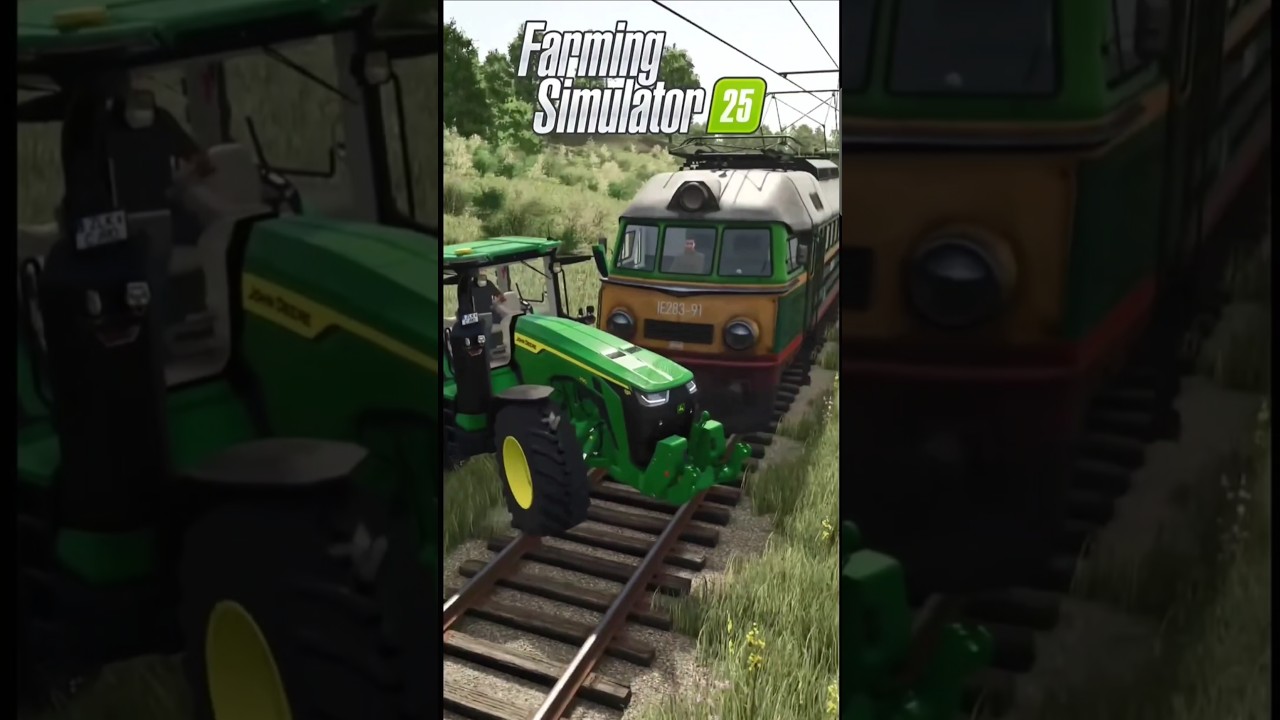 Stopping a Train in Farming Simulator 2025 🚆