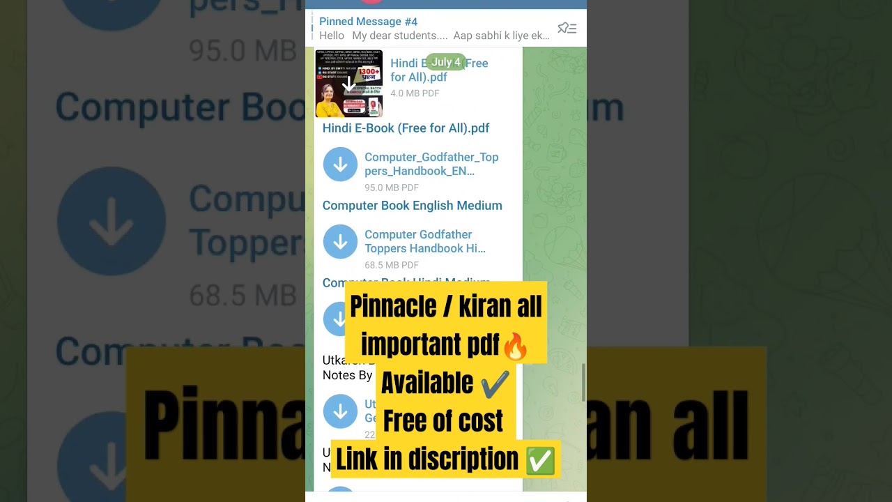 Free PDF Download of Pinnacle/SSC Book 📚 | Easy Steps from Telegram