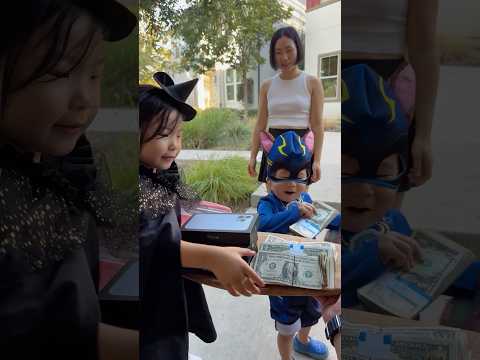 Handing out MONEY to Trick-or-Treaters (Part 2)