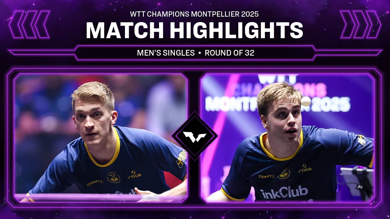 Exciting Clash: Anton Kallberg vs Truls Moregard | WTT Montpellier 2025 Round of 32 π