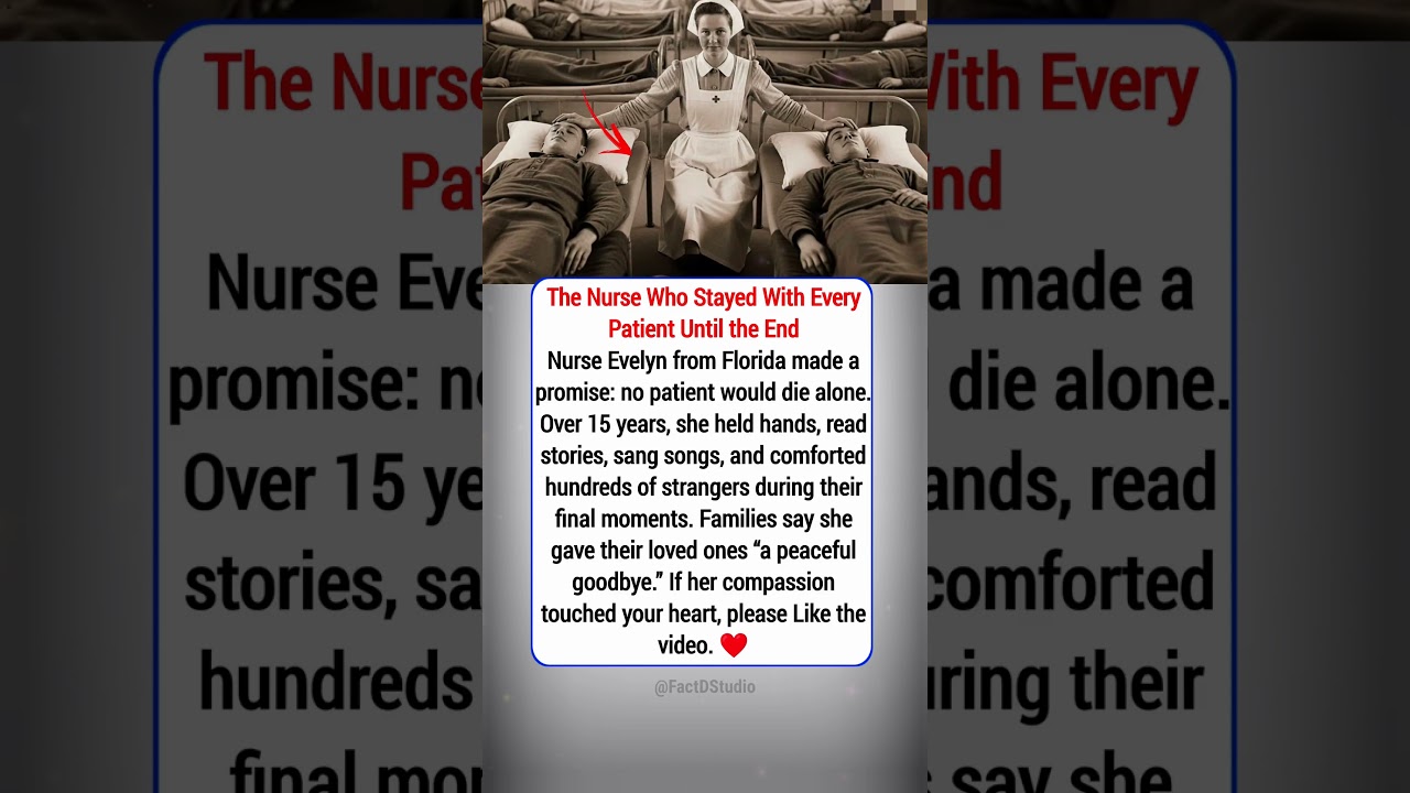 Dedicated Nurse Stays With Patients Until End 🏥