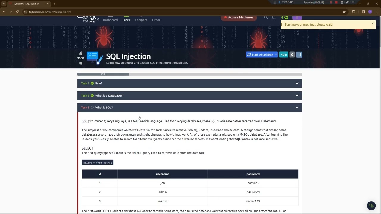 SQL Injection TryHackMe Room | Complete Tutorial 🚀