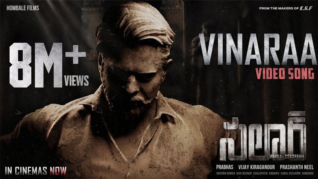 Vinaraa Song from Salaar 🎶 | Prabhas, Prithviraj & Prashanth Neel's Epic Action Film