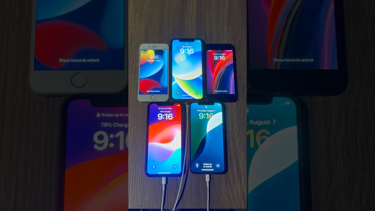 iOS 15 iP 8 vs iOS 16 iP XR vs iOS 17 iP SE 2 vs iOS 17 iP 11 vs iOS 18 iP 12 Startup Test