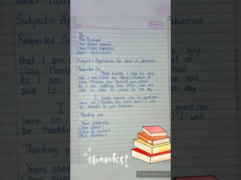 Application For Fever | Sick Leave Application #english #application #fever