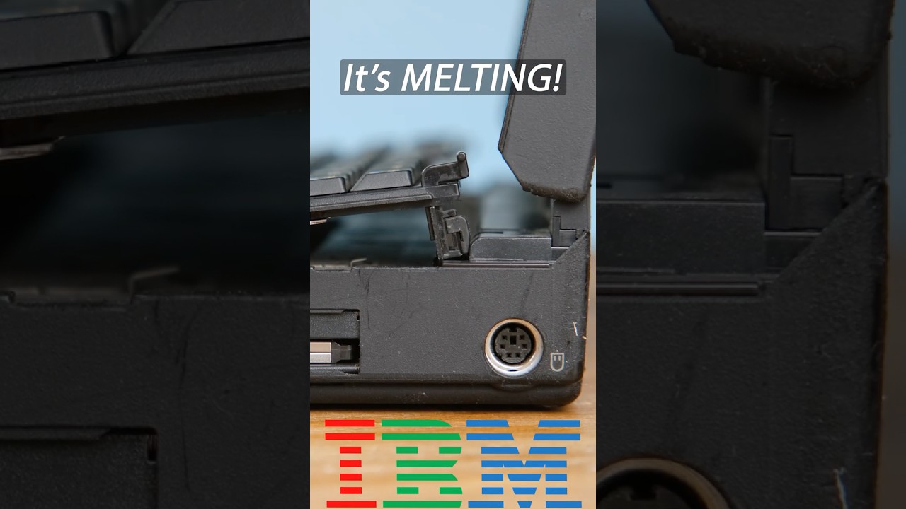 Vintage IBM ThinkPad 765D Laptops from 1997 Are Melting! 🖥️