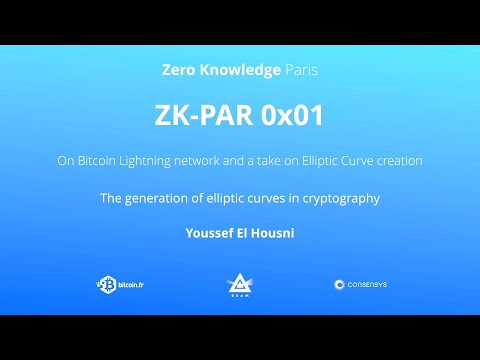 ZK-PAR 0x01 - The generation of elliptic curves in cryptography - Youssef El Housni