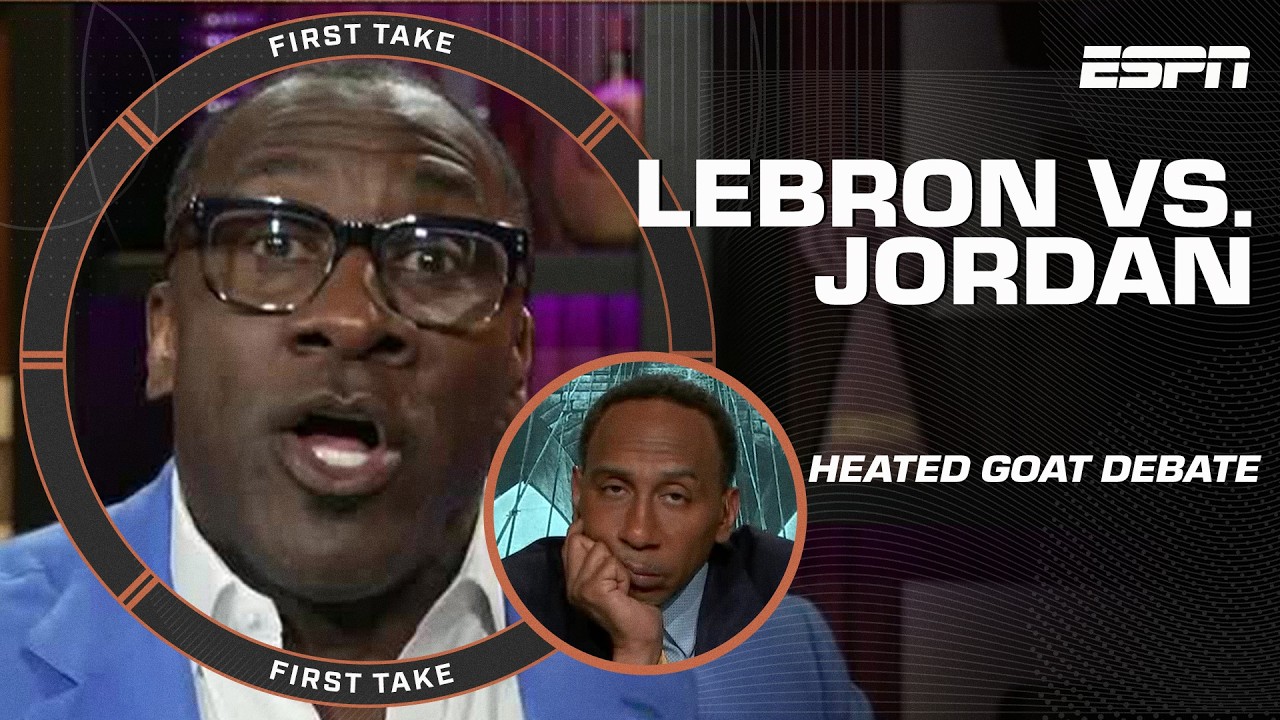 Stephen A., Sharpe & Swagu Clash Over LeBron vs. MJ GOAT Debate on First Take 🏀