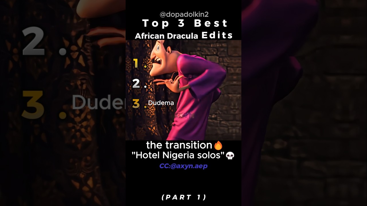 Top African Dracula Edits You Can't Miss! 🧛♂️ Part 1