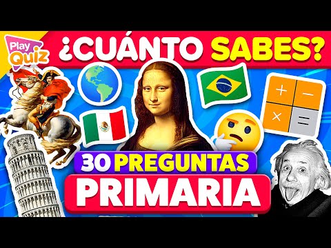 Preguntas de Cultura Nivel Primaria 👦🏻📚🧠 | Play Quiz de Cultura General