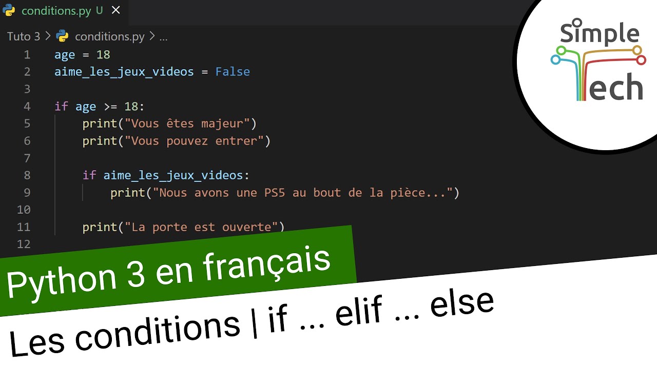 Maîtrisez les Conditions en Python 3 : if, elif, else avec des Exemples Pratiques 🐍