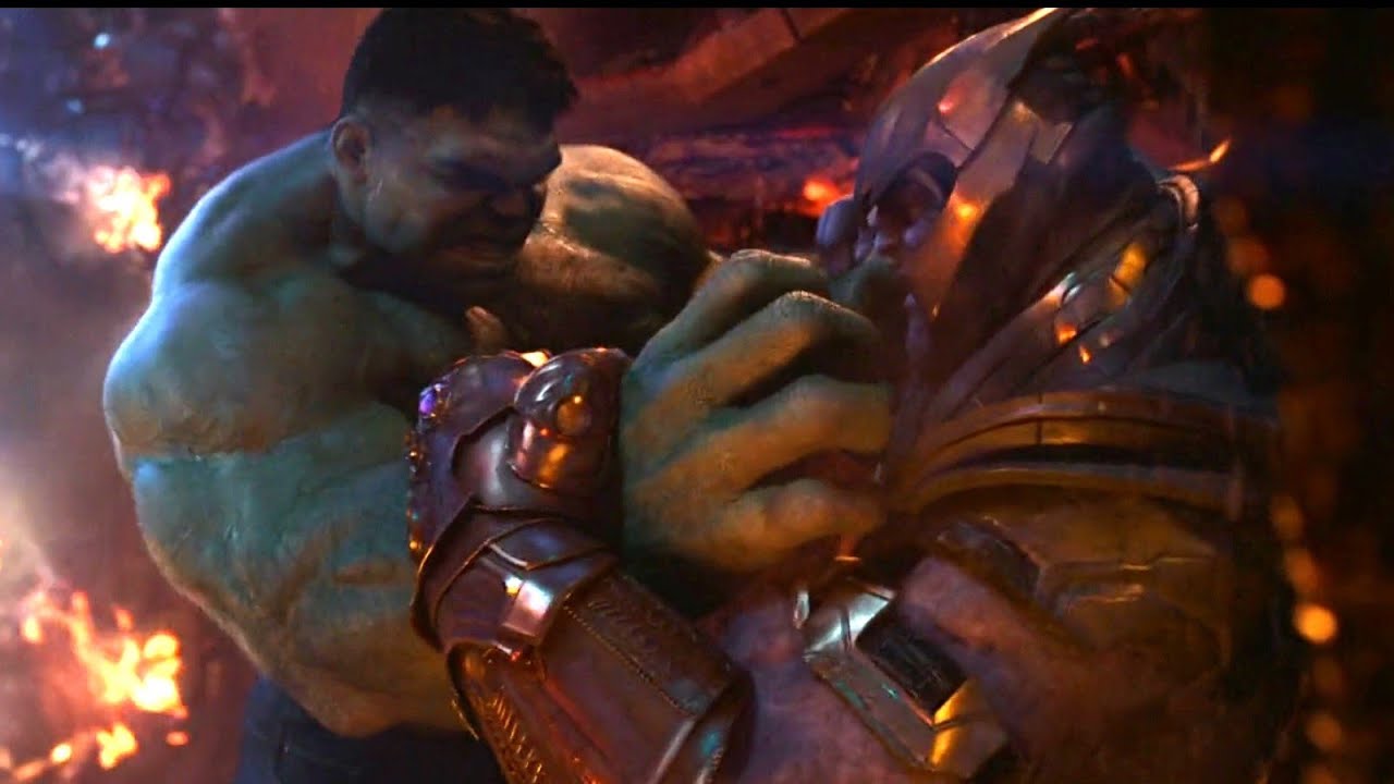 Hulk vs Thanos Fight Scene - Avengers Infinity War