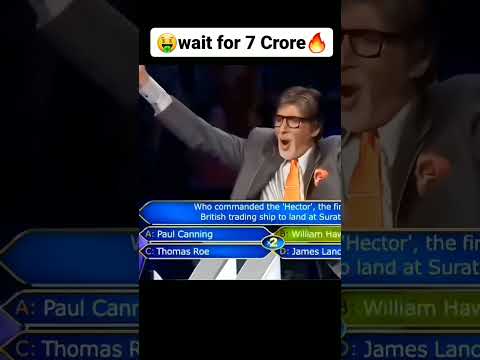 wait for 7 crore | khan sir kbc | Amitabh bachchan #kbc #khansirkbc #shorts