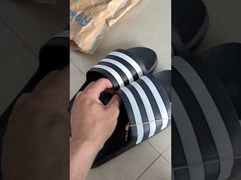 ADIDAS ADILETTE AQUA SLIDES UNBOXING | ADIDAS SLIDES REVIEW #shorts #adidas #slides #unboxing