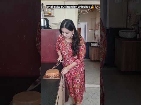 "18 slices in one small cake." ๐คฏ๐๐คช #relatable #trending #shorts