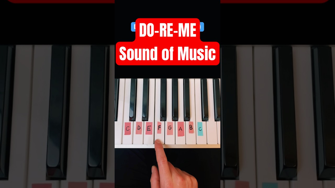 Easy Piano Tutorial: Do-Re-Mi from Sound of Music 🎶
