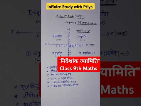 Class 9th math chapter 3rd निर्देशांक ज्यामिति #coordinategeometry #importantformula #ncert #maths 🔥