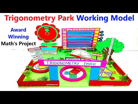 maths park working model on trigonometry - maths project for exhibition - diy | howtofunda