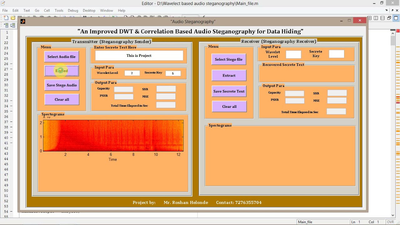 Secure Your Data with Audio Steganography Using MATLAB & DWT 🔊