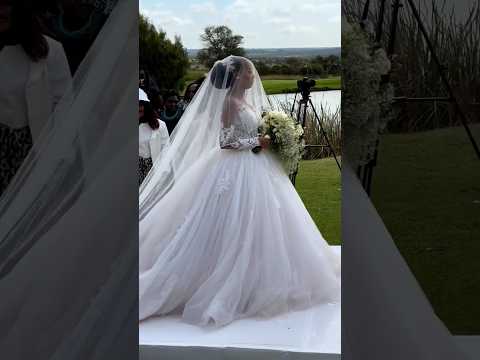 Princess on her walk to her Prince ā¤ļø #bride #ugandanweddings #kwanjula