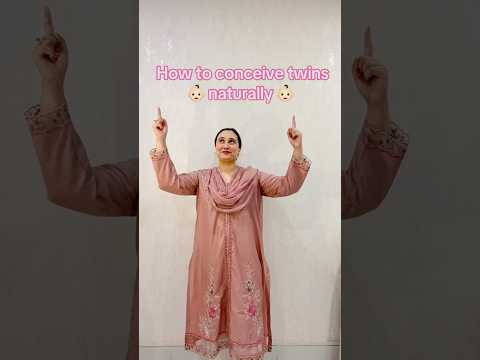 How to conceive twins naturally? #gynaecologist #baby #twins #doctor