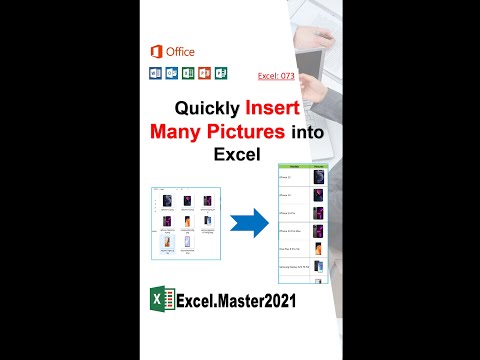 073 Quickly Insert Many Pictures into Excel #shorts #youtubeshorts