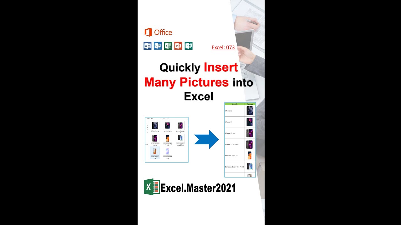 073 Fast Method to Insert Multiple Pictures into Excel #shorts