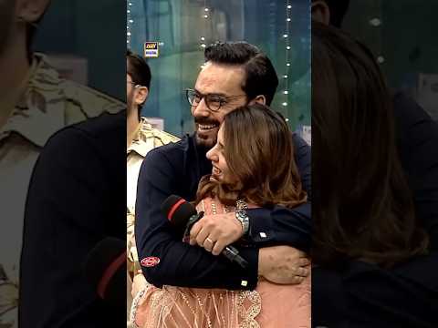 Newly Wed Couple 😍 (Kubra Khan & Gohar Rasheed) on #jeetopakistanleague! #fahadmustafa #shorts