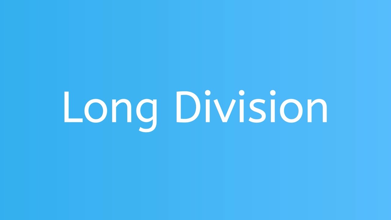 Master Long Division Easily ✖️