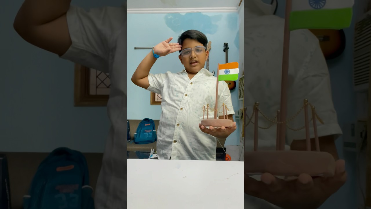 Easy Independence Day Craft Ideas for Kids ๐ฎ๐ณ | DIY #shorts