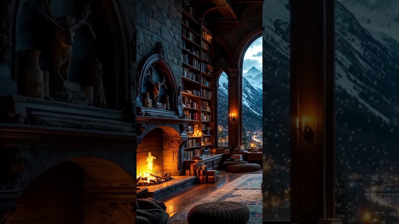 Cozy Mountain Retreat with Snow & Fireplace ❄️