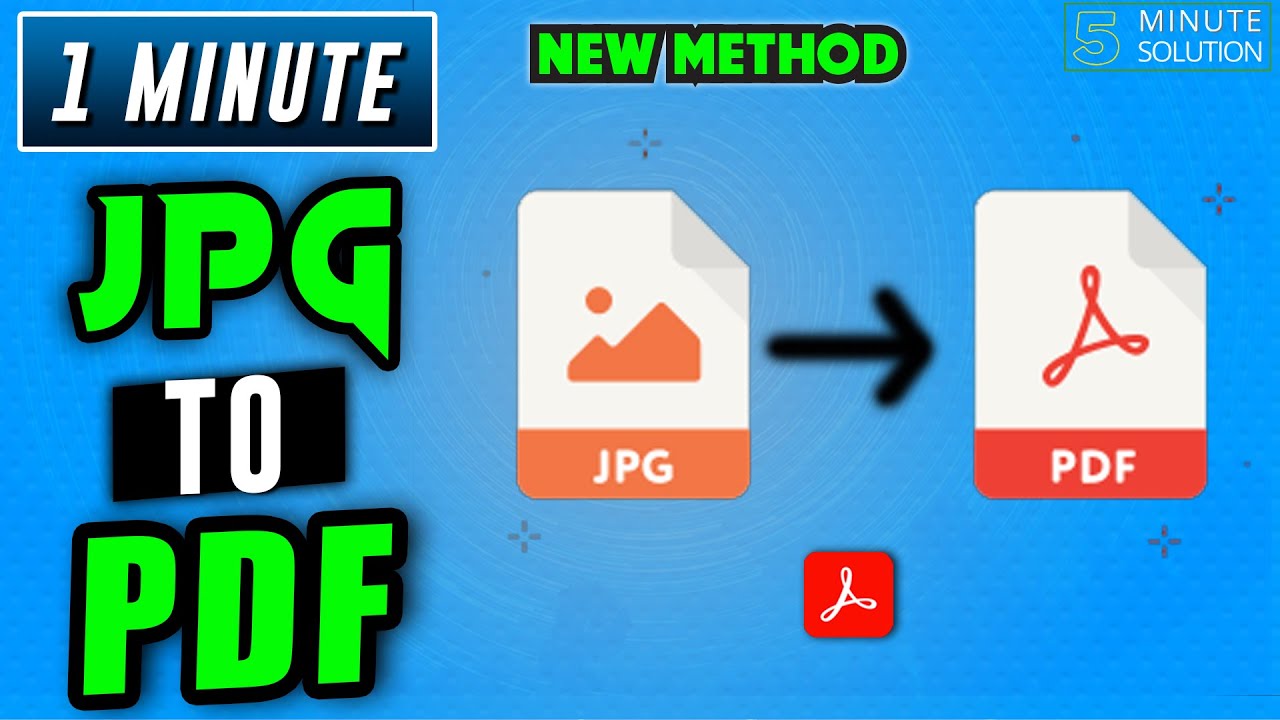 How to Convert JPG to PDF in 2024 | Adobe Acrobat Tutorial