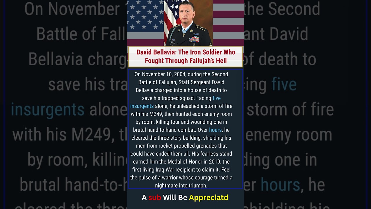 David Bellavia: The Medal of Honor Hero Who Conquered Fallujah 🇺🇸