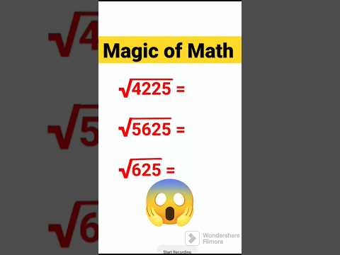 Magic trick to find square roots ORALLY! #shorts #youtubeshorts #squareroots #baharlahamadhumas