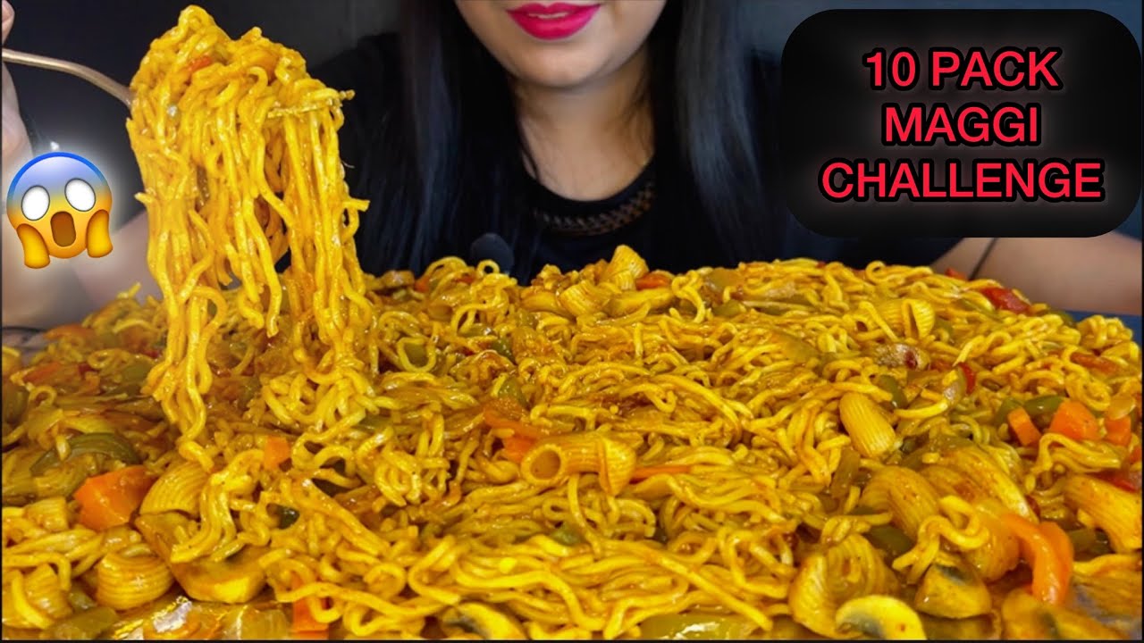Spicy 10-Pack Maggi Challenge 😱