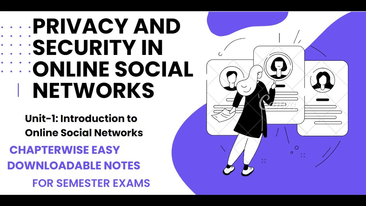 Privacy and Security in Online Social Networks: Unit-1 Notes and Explanation