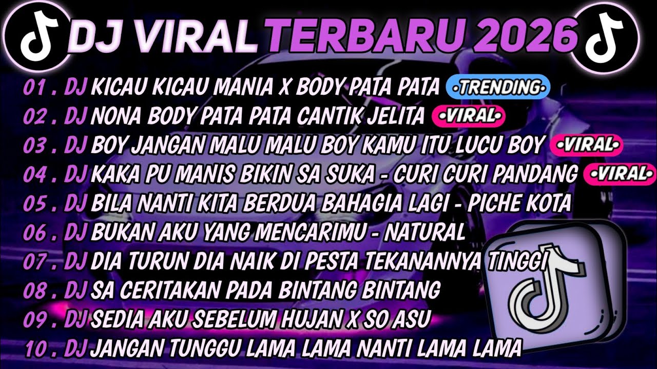 DJ TikTok Terbaru 2026 🎶 Kicaumania & Body Pata Pata